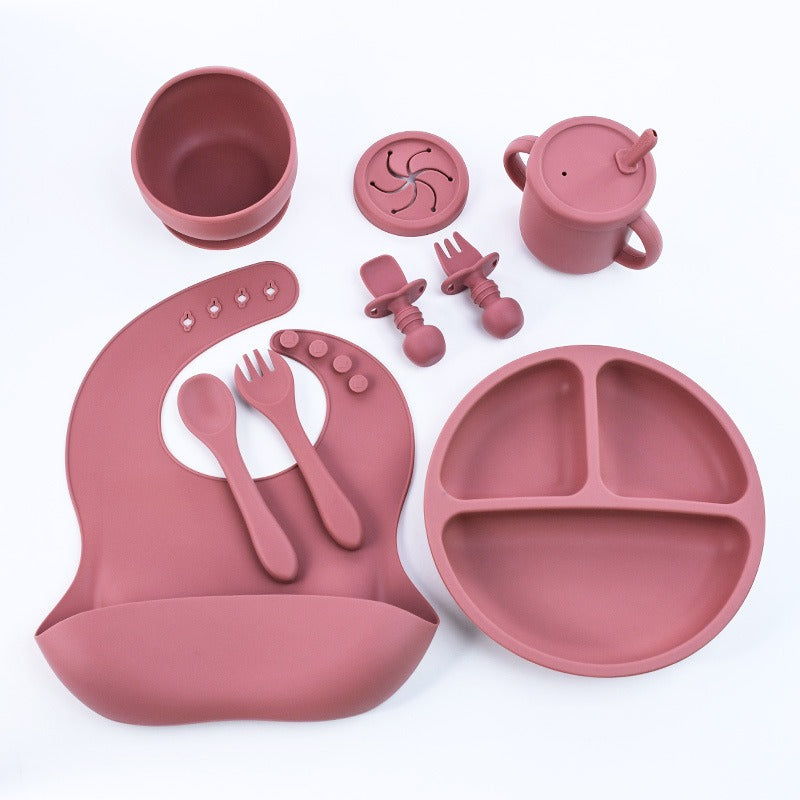 8-Piece Silicone Children's Tableware Set