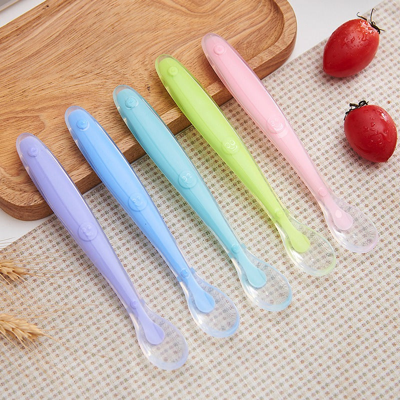 Baby Soft Silicone Spoon with Storage Box