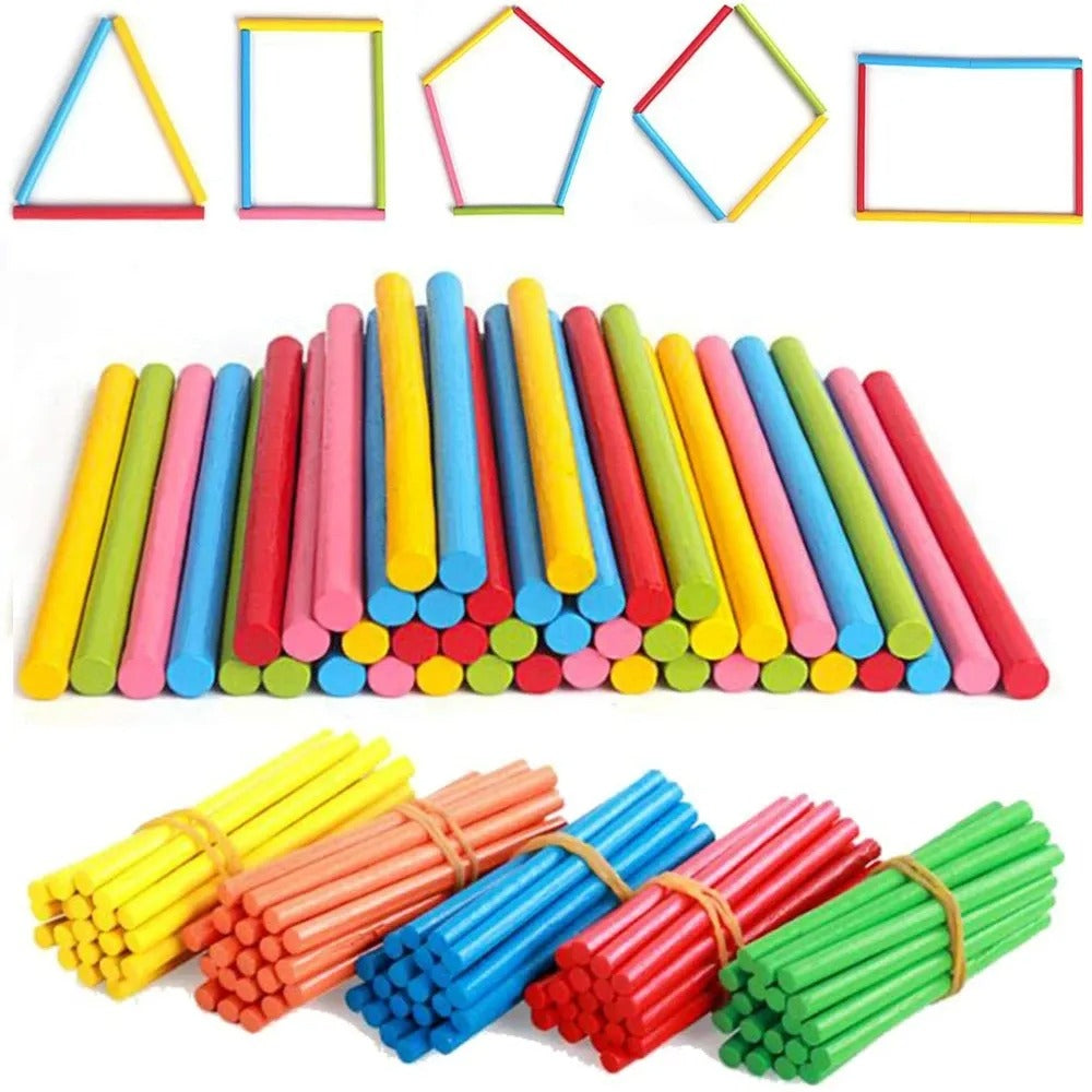 Colourful Bamboo Counting Sticks