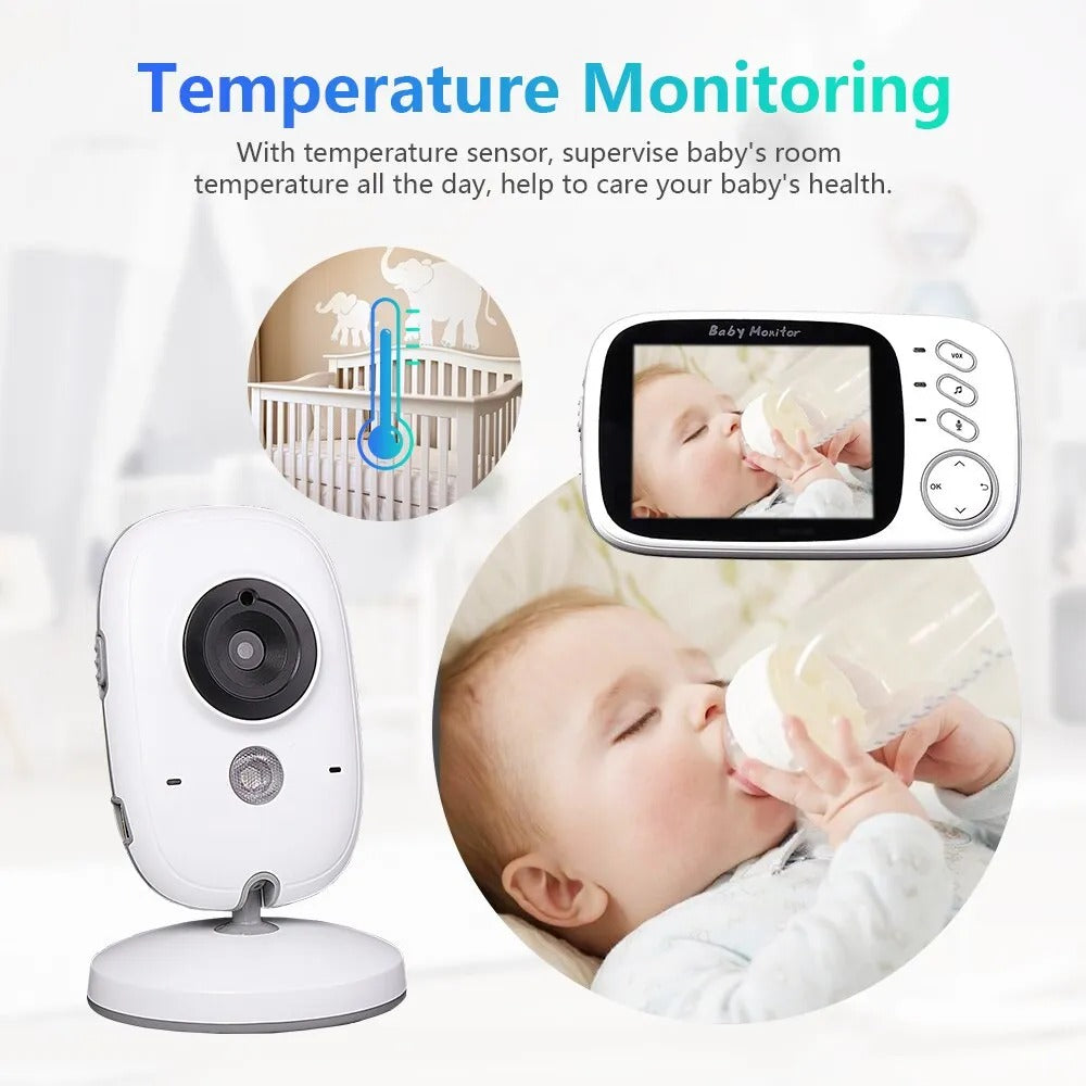 Electronic Baby Monitor With 3.2in LCD Display