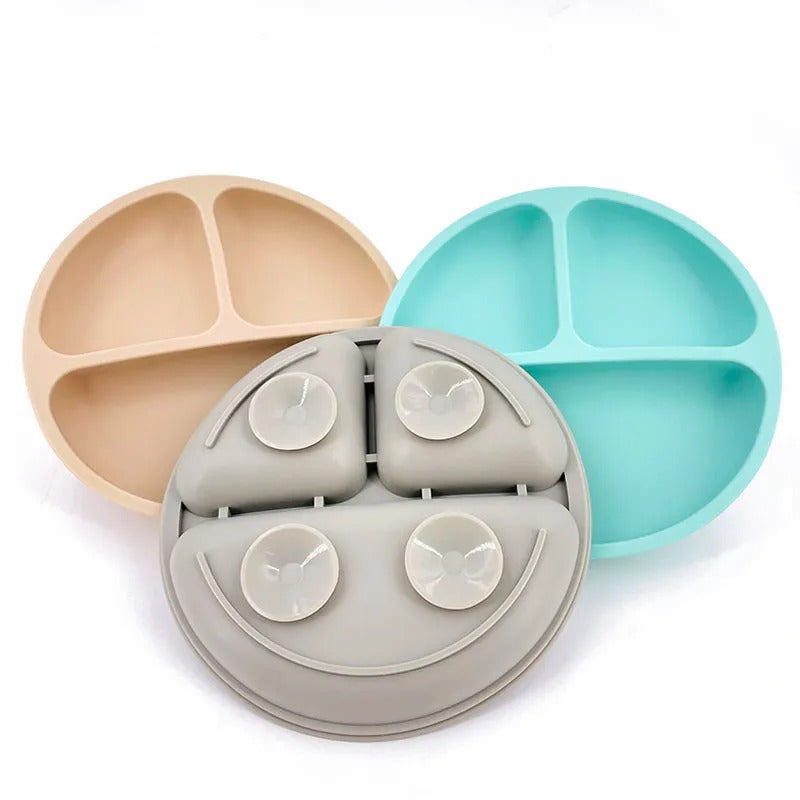 Baby Safe Suction Silicone Dining Plate