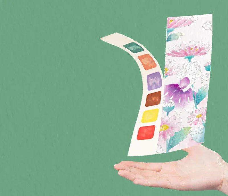 Portable Children Watercolor Painting Book