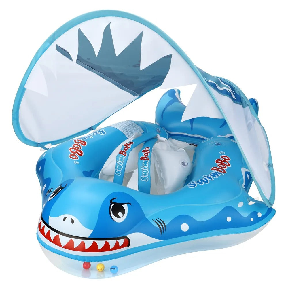 Baby Swimming Float Ring Inflatable with Canopy