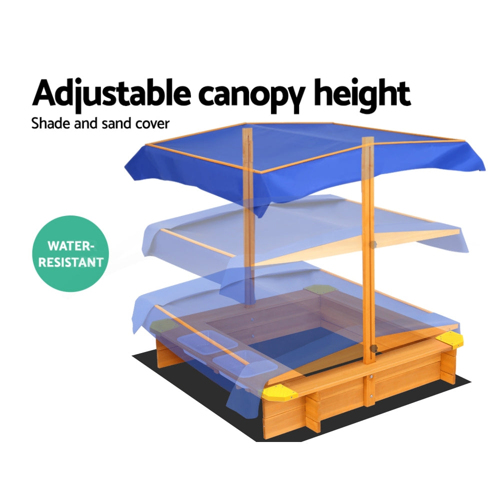 Sand Pit with Canopy Water Basin Toys