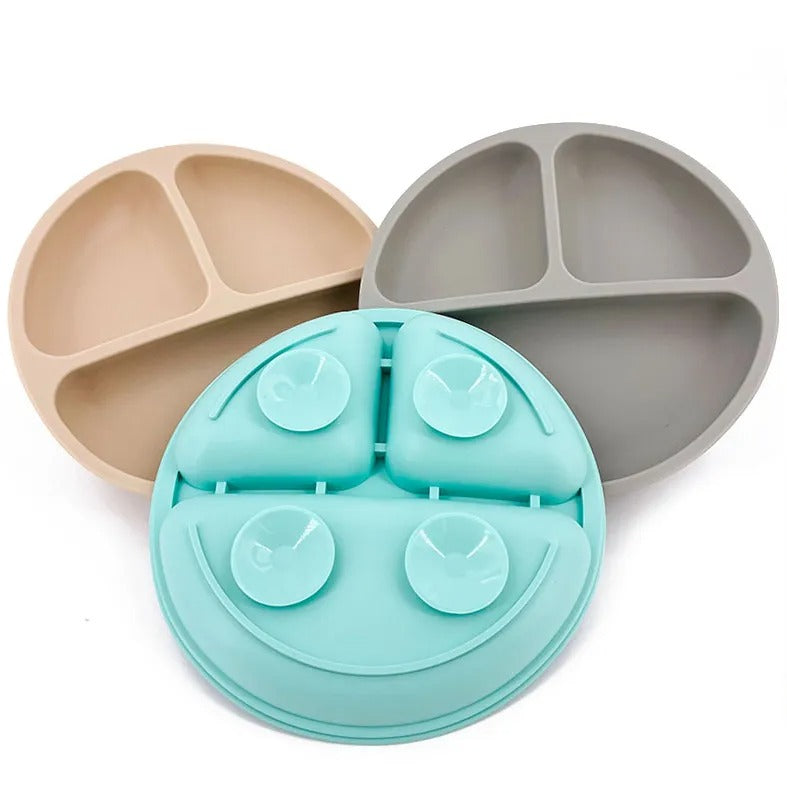 Baby Safe Suction Silicone Dining Plate