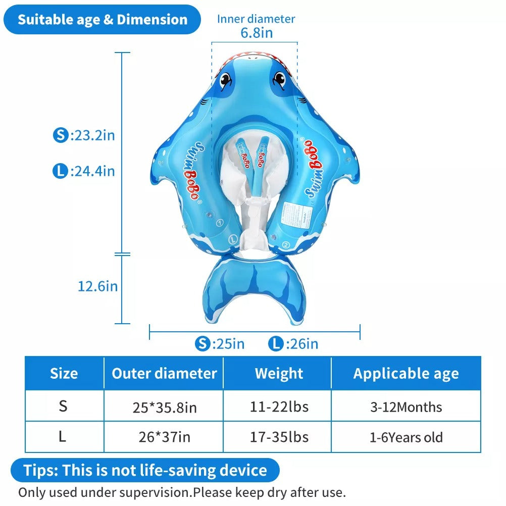 Baby Swimming Float Ring Inflatable with Canopy