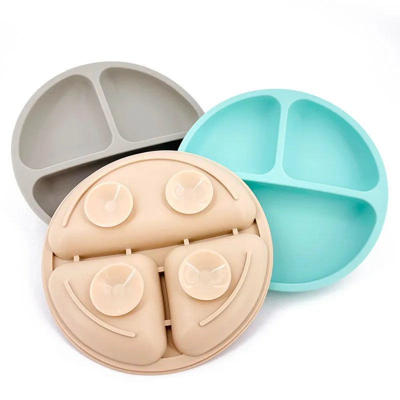 Baby Safe Suction Silicone Dining Plate