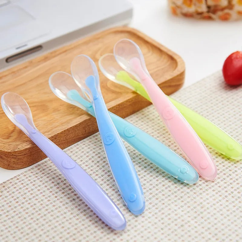 Baby Soft Silicone Spoon with Storage Box