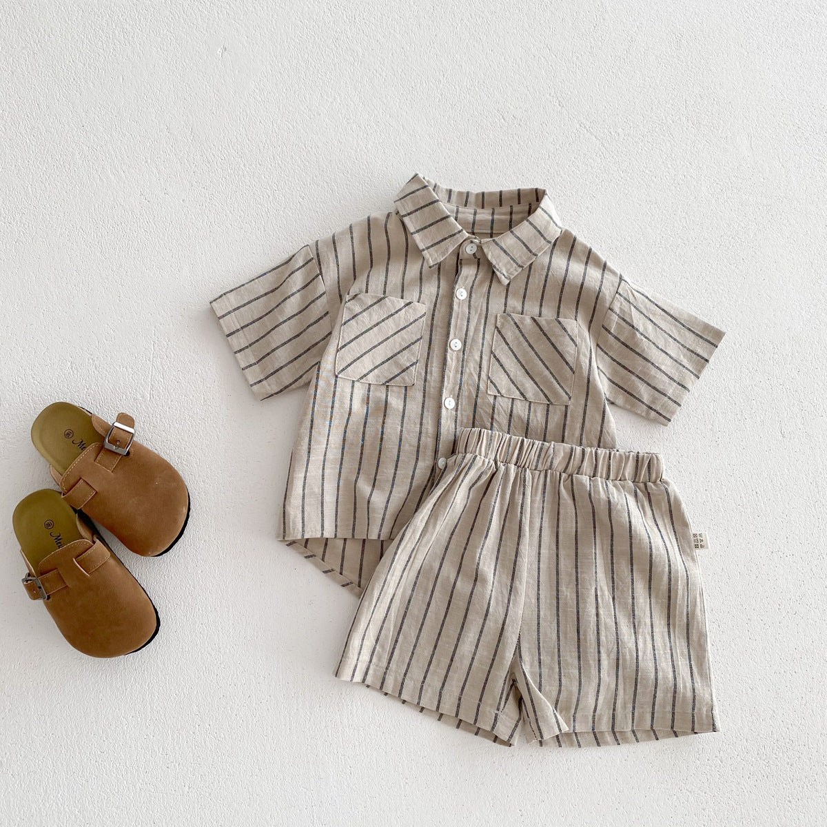 Stripes Summer Shirt and Shorts Set