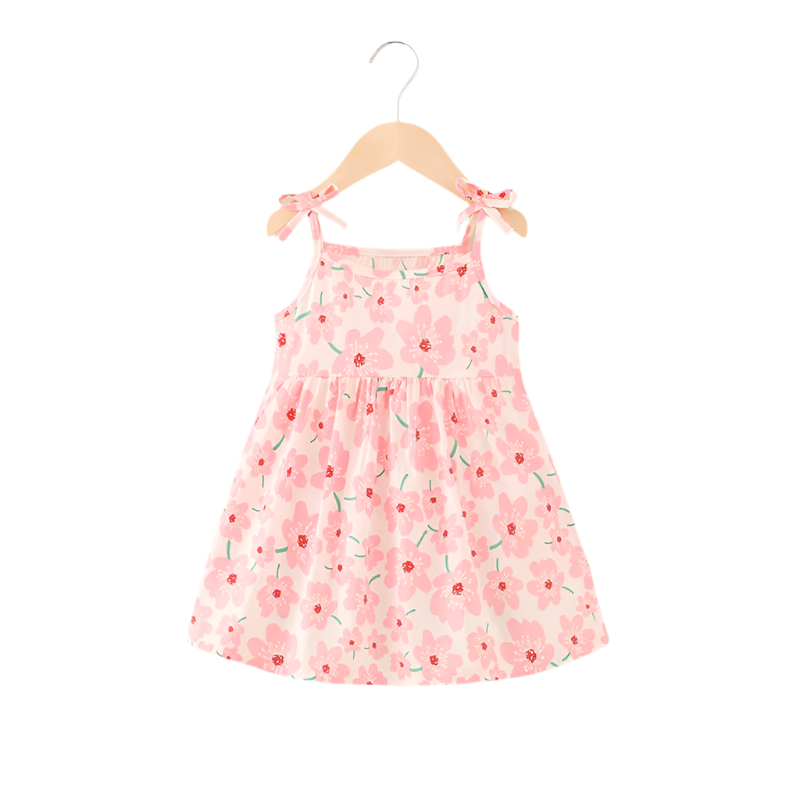 Summer Sleeveless Floral Cotton Dress