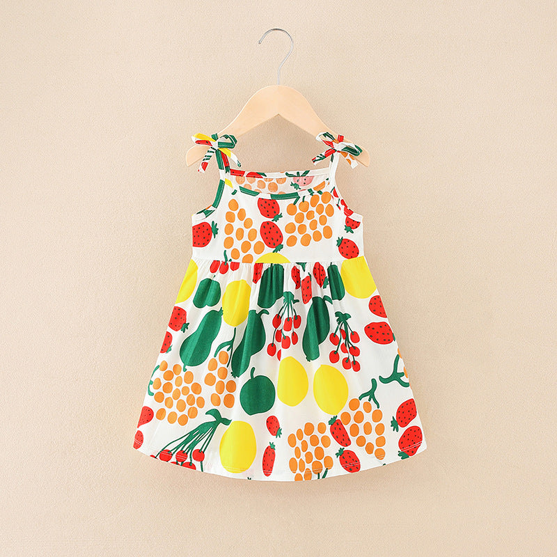 Summer Sleeveless Floral Cotton Dress