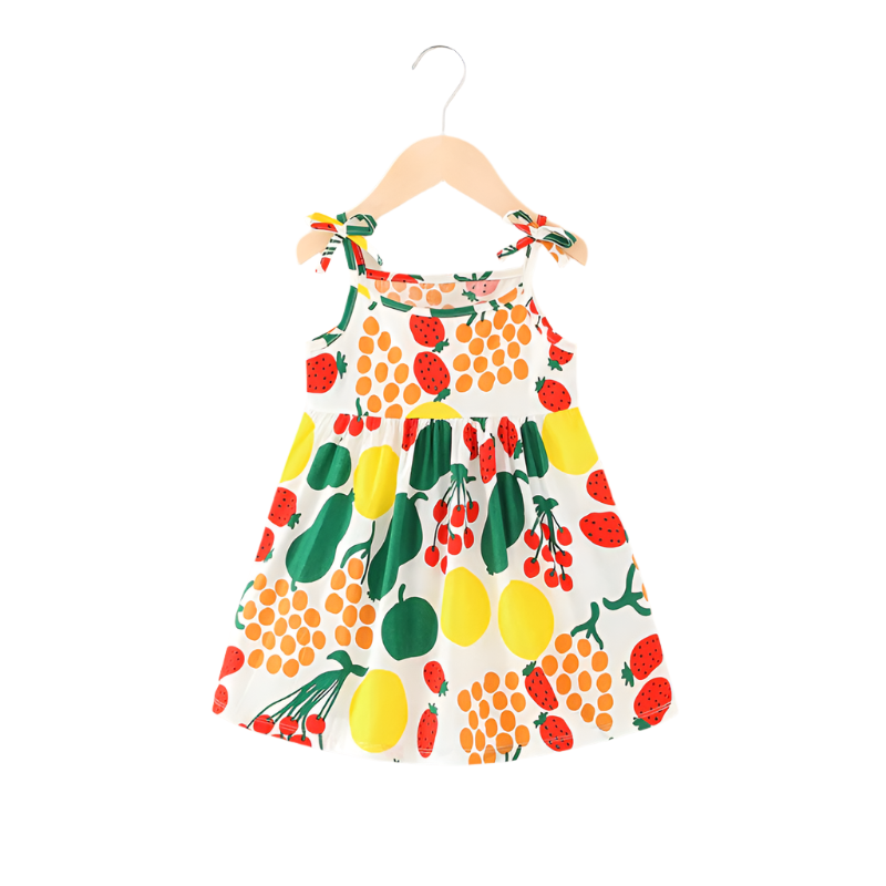 Summer Sleeveless Floral Cotton Dress