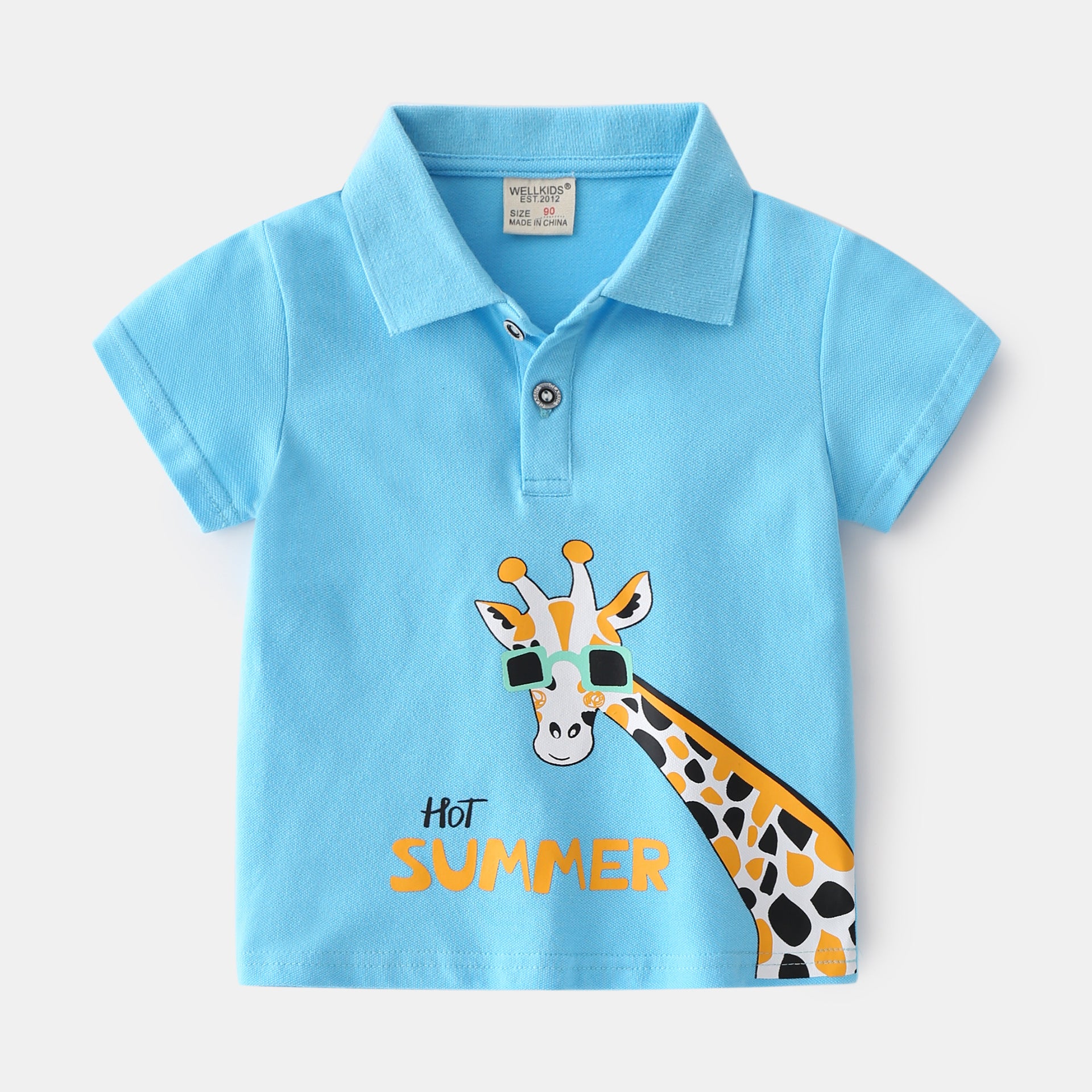 Summer Cartoon Polo T-Shirts for Boys