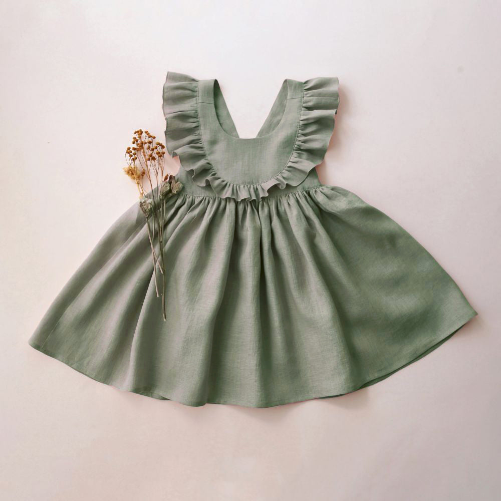 Toddler Girl Linen-Cotton Dress