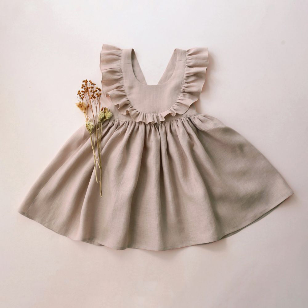 Toddler Girl Linen-Cotton Dress