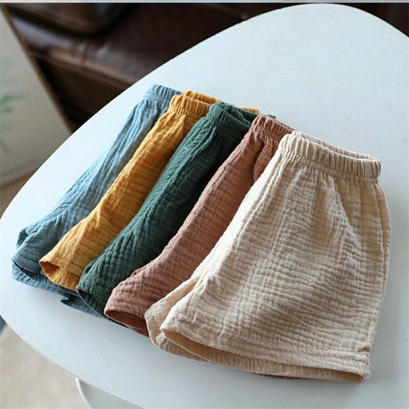 Kids Linen Summer Shorts