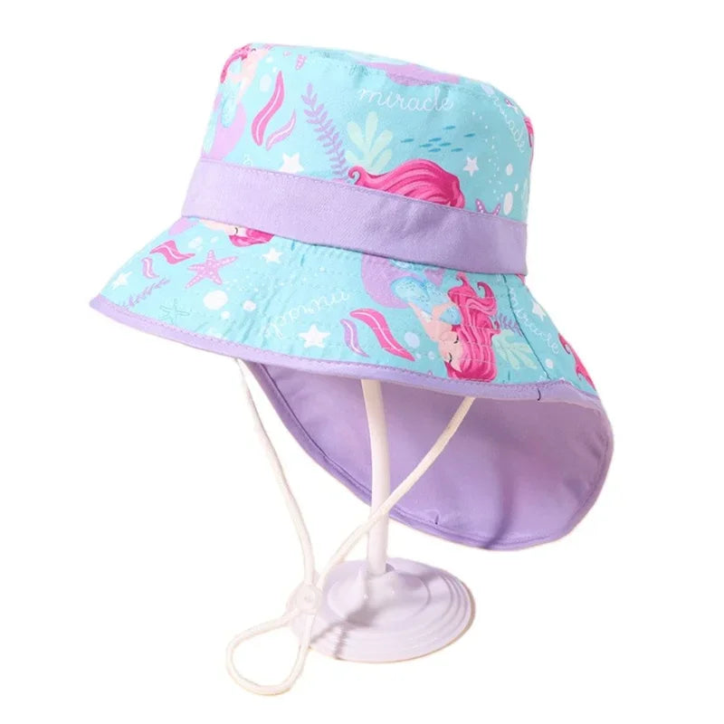 UV Protection Kids Summer Bucket Hat