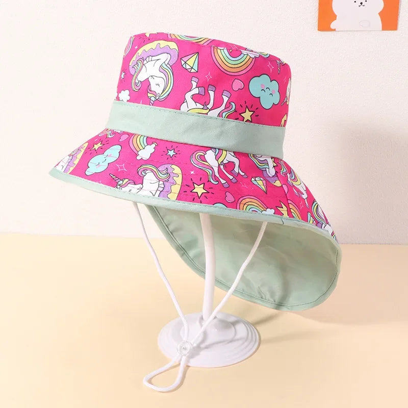 UV Protection Kids Summer Bucket Hat