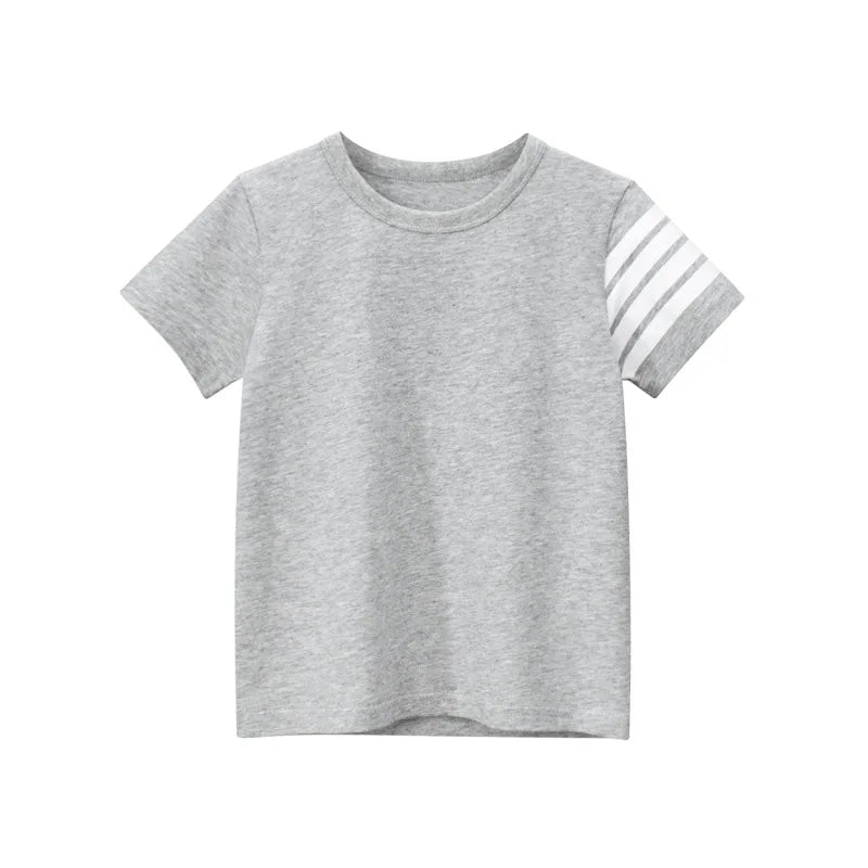 Unisex Striped Sleeve T-Shirt for Kids