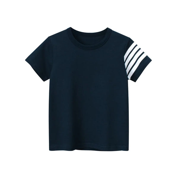 Unisex Striped Sleeve T-Shirt for Kids