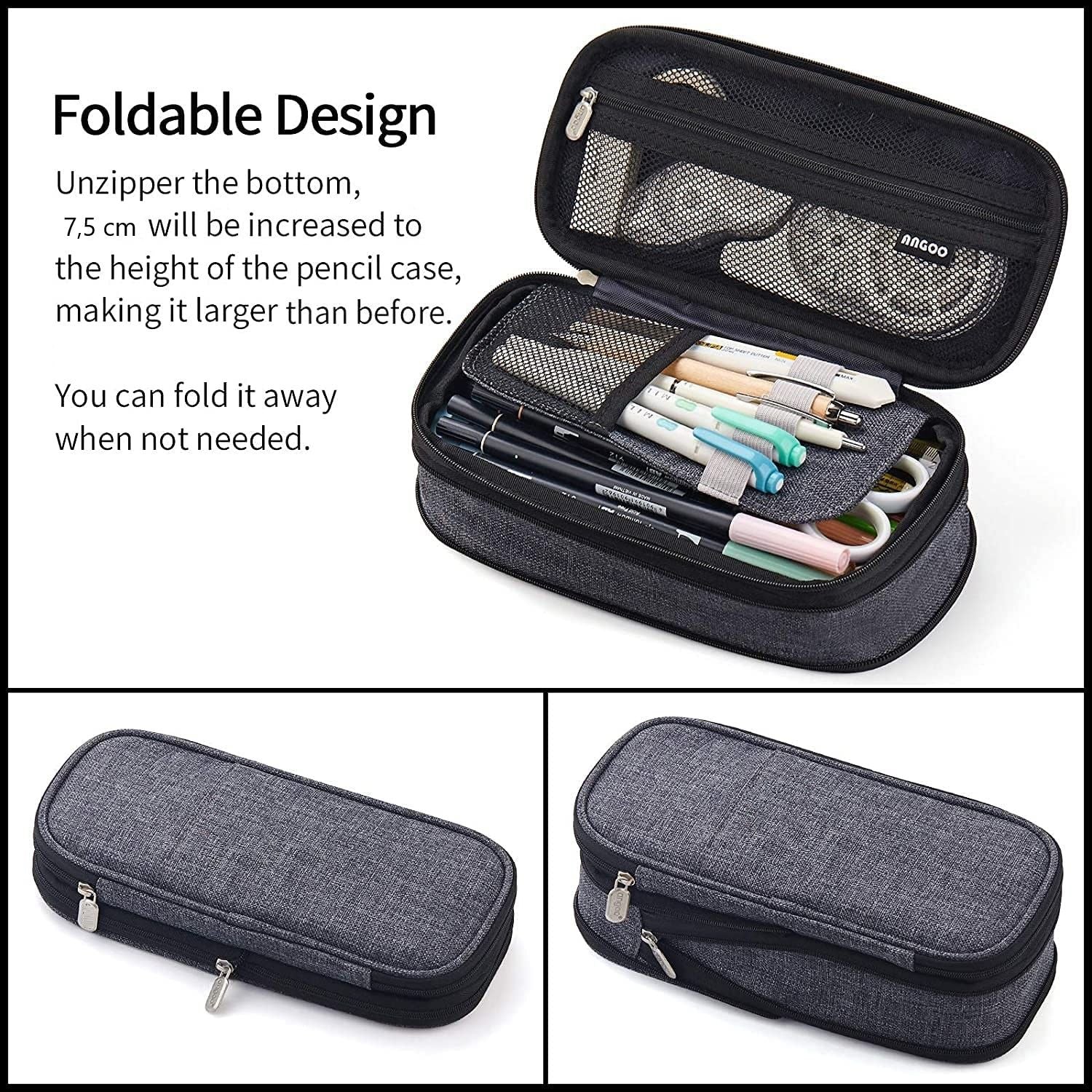 Foldable Large Capacity Pencil Bag