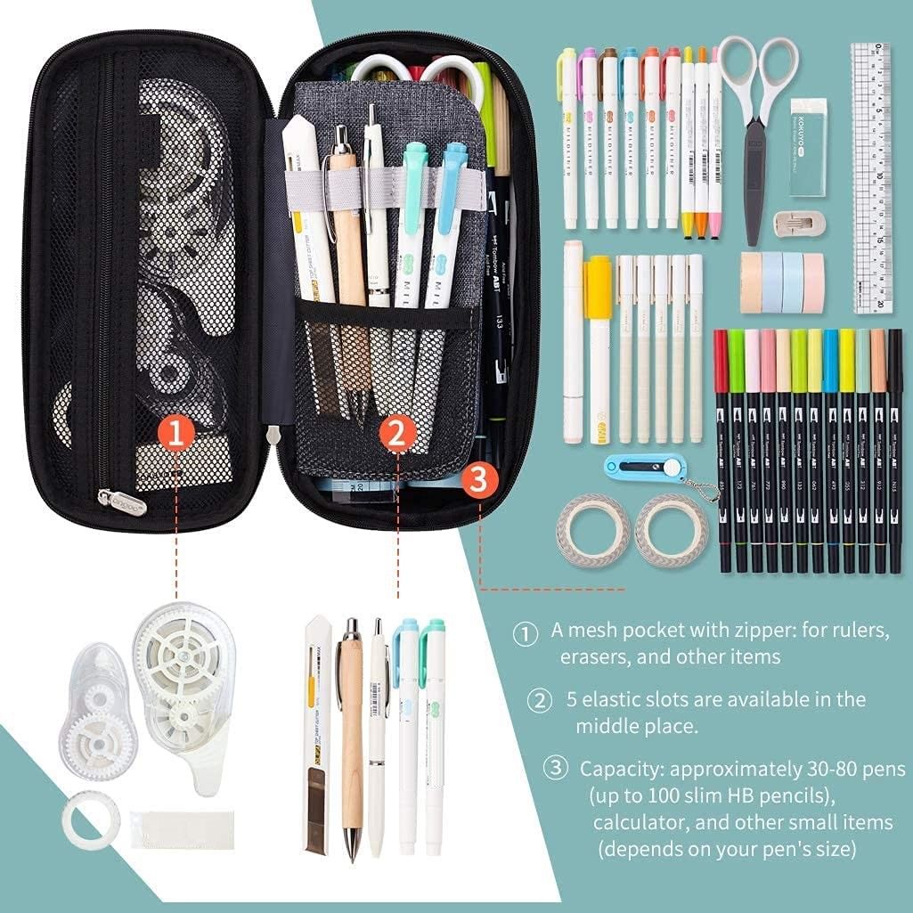 Foldable Large Capacity Pencil Bag