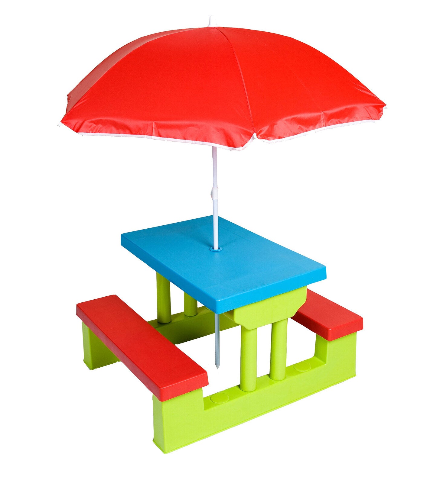 Kids Picnic Table Set with Umbrella