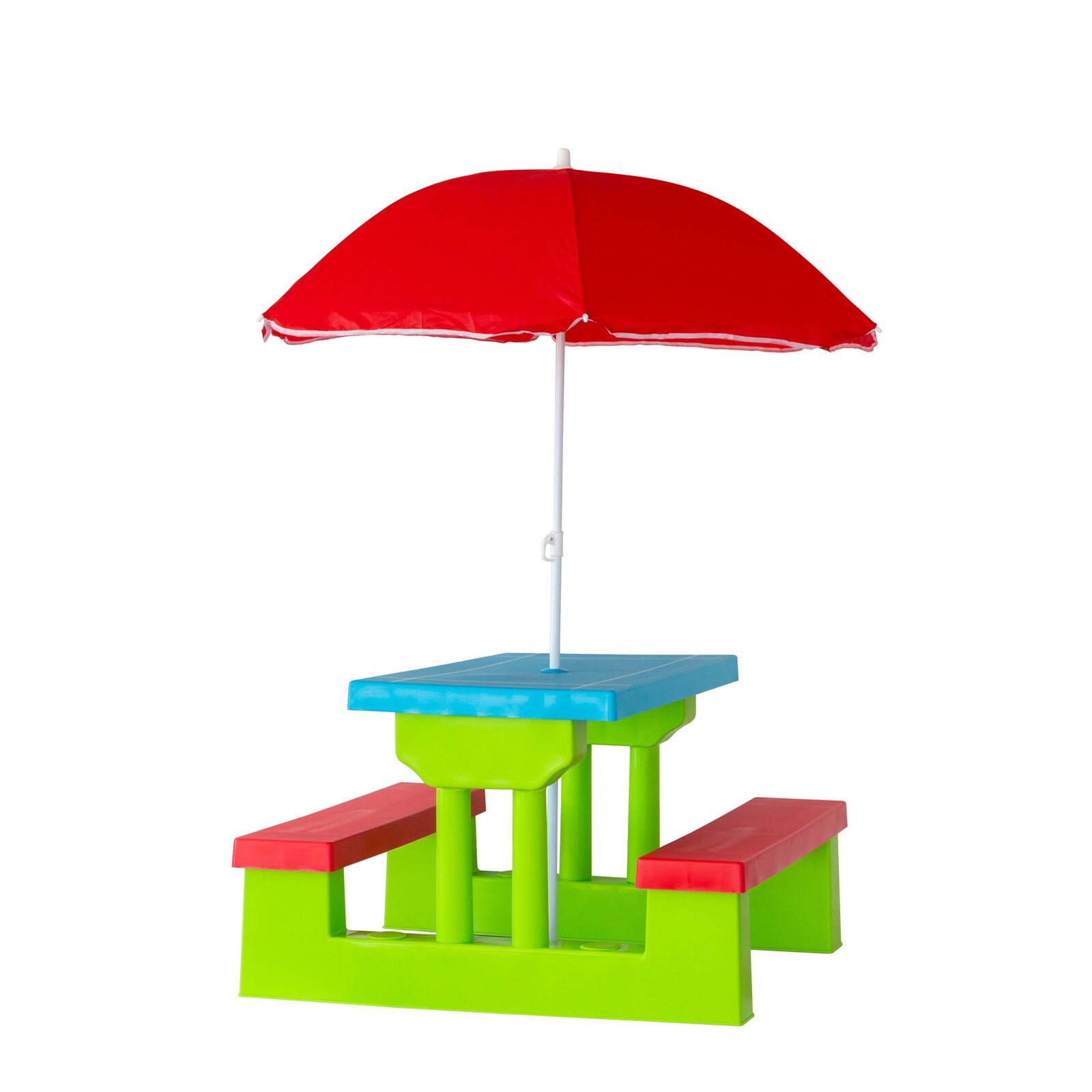 Kids Picnic Table Set with Umbrella