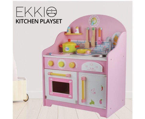 Wooden Kitchen Playset for Kids