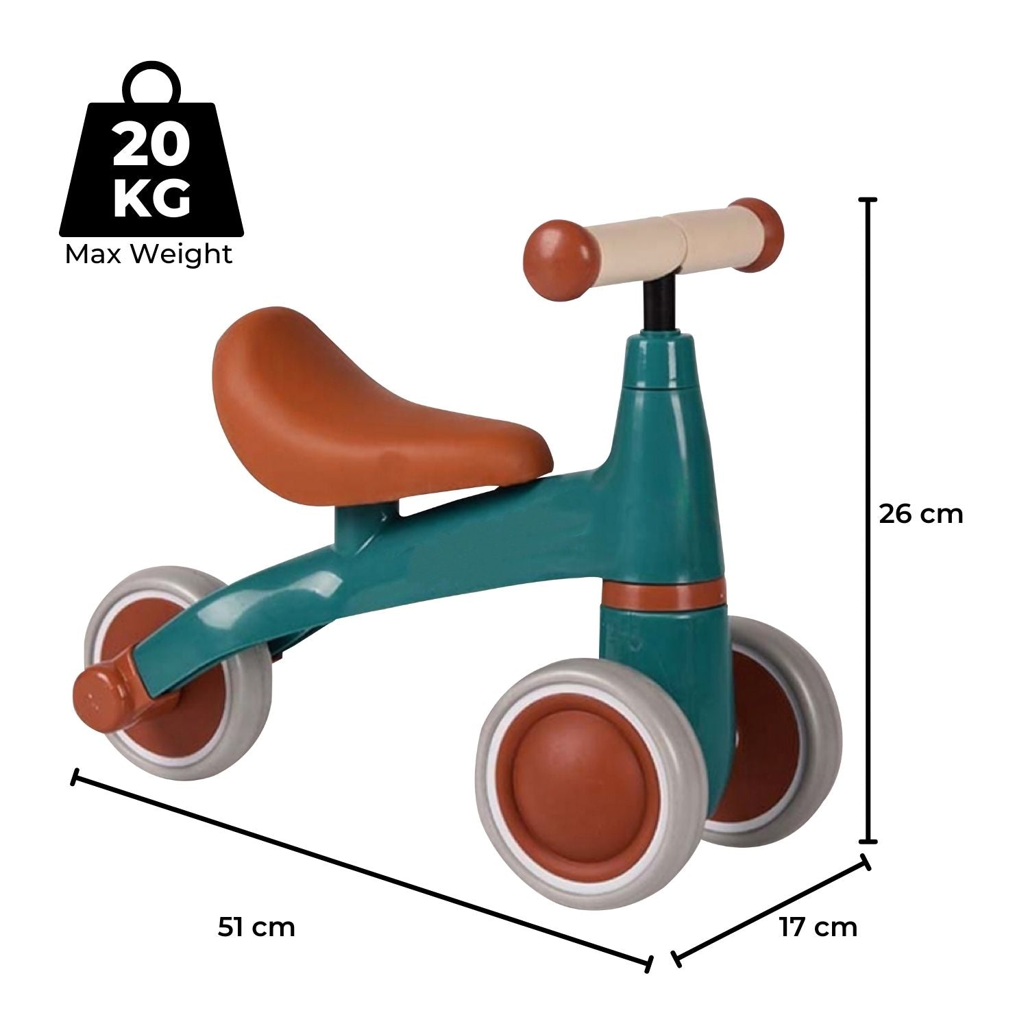 3 Wheels Baby Balance Bike