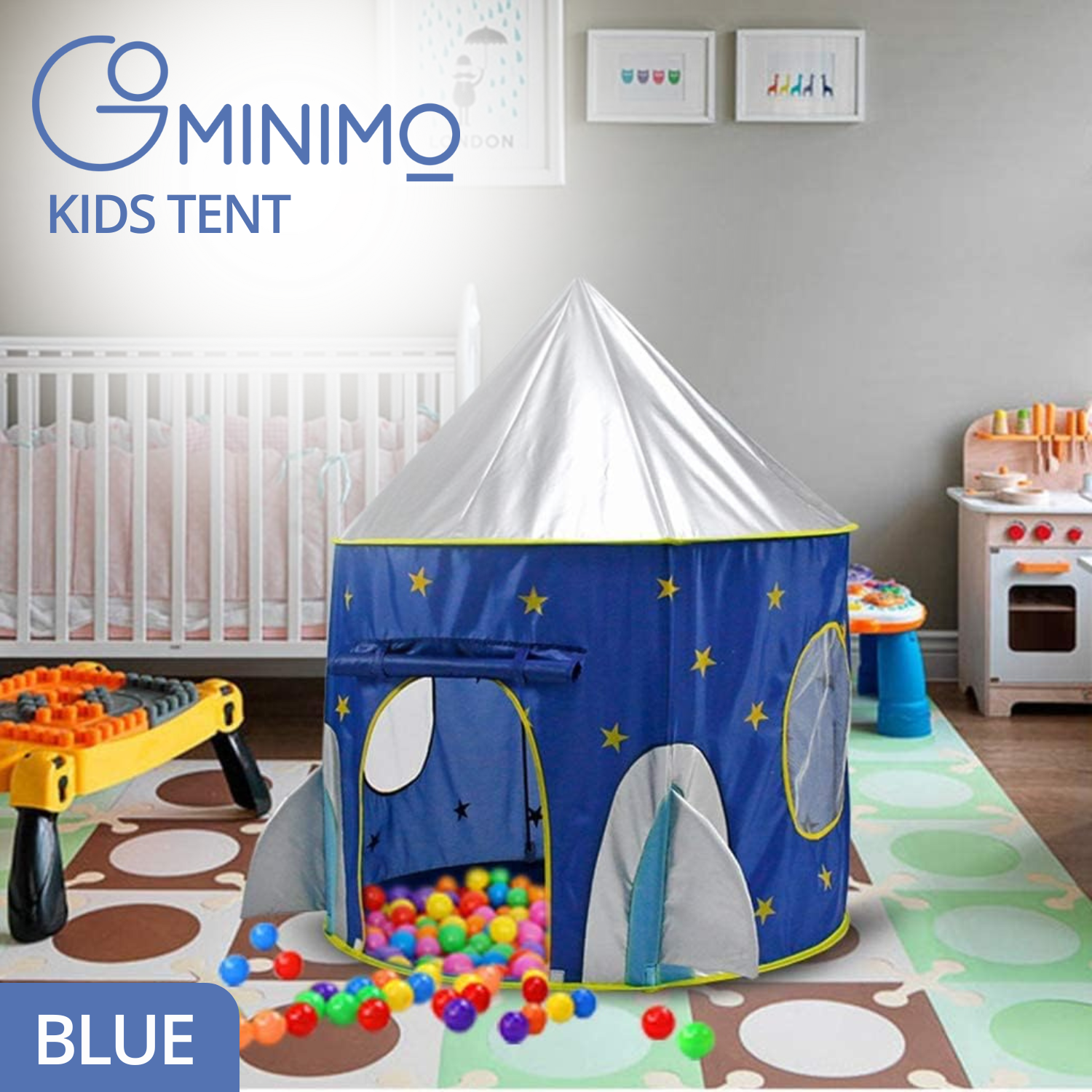 3 in 1 Sky Style Kids Play Tent