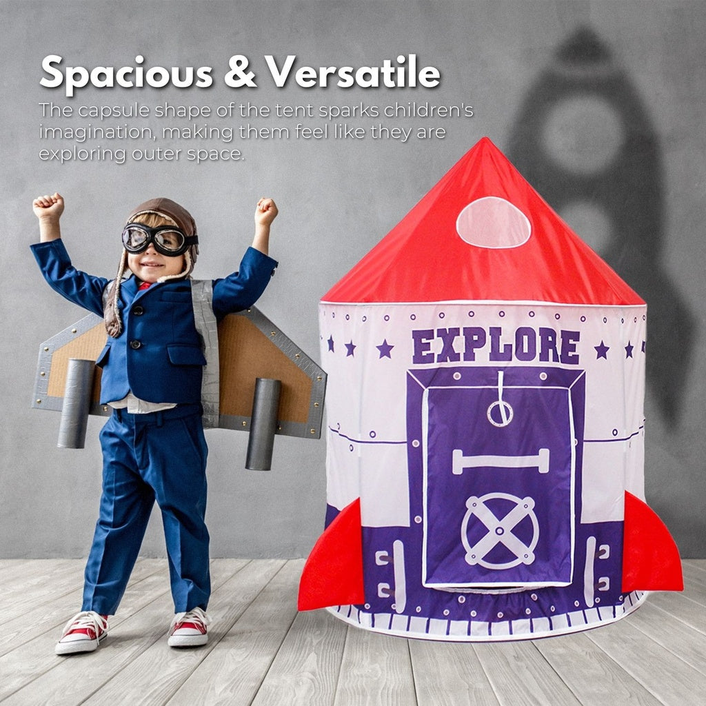 Interstellar Adventure Kids Spaceship Tent with Ball Pit