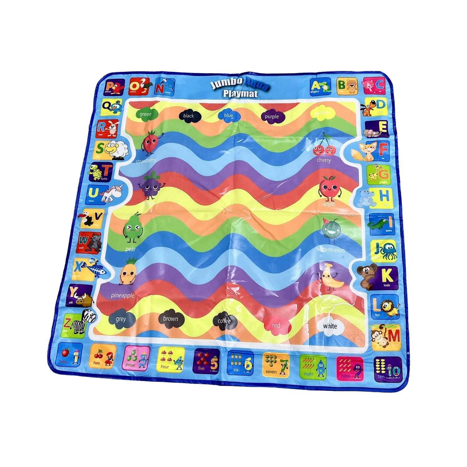 Kids Water Paint Mat with Alphabet and Animals Design