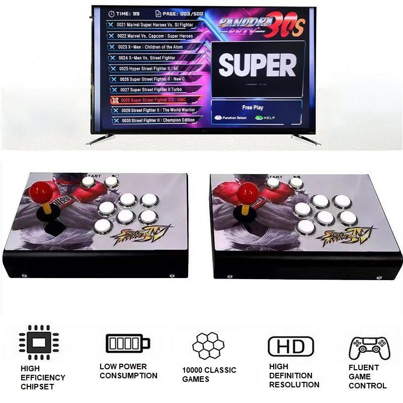 9800 Games Pandora's Box Video 3D Game HD Video Arcade Consoles Gamebox