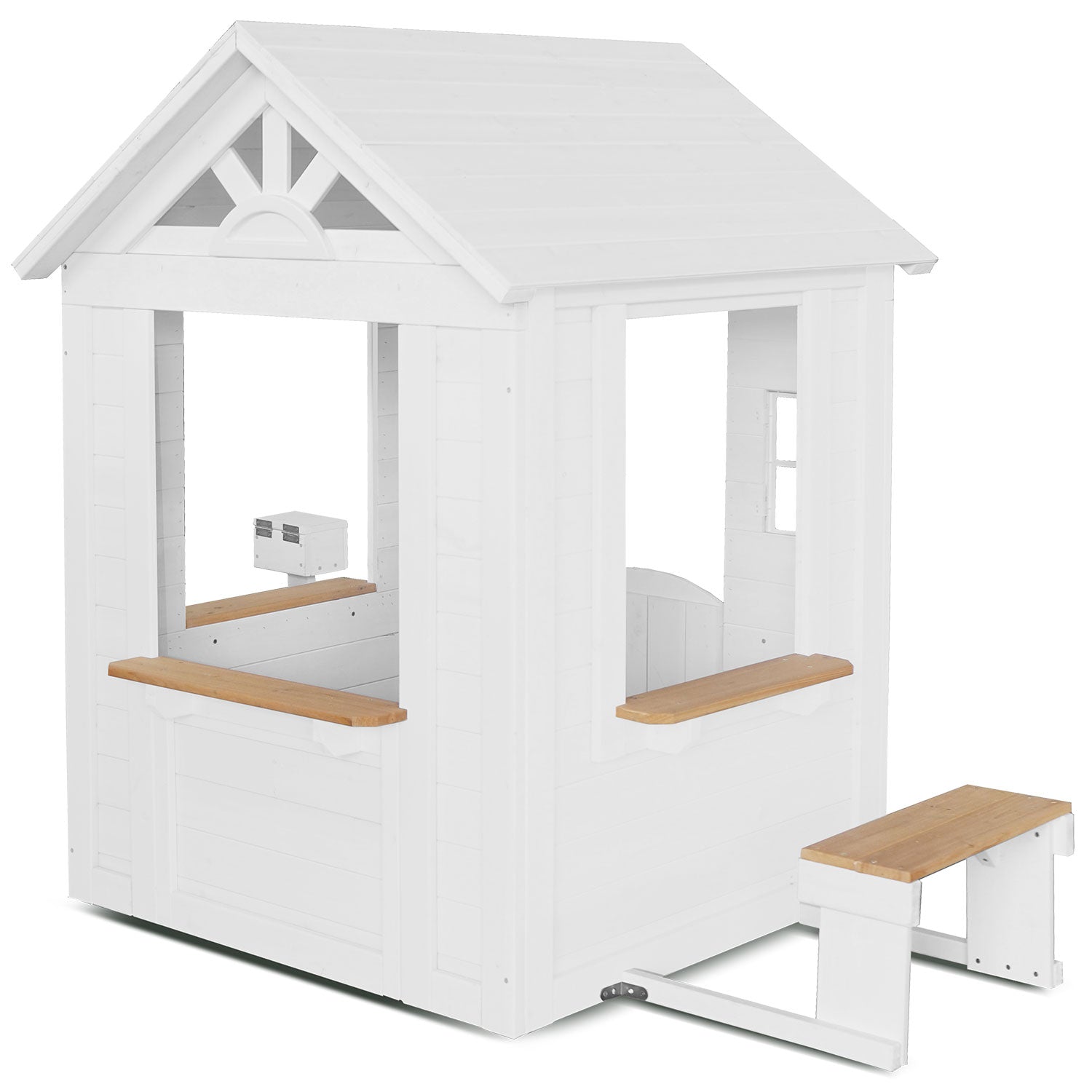 Kids Teddy V2 Cubby House White