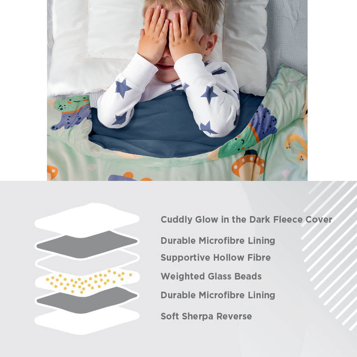 UFO Aqua Kids Weighted Blanket