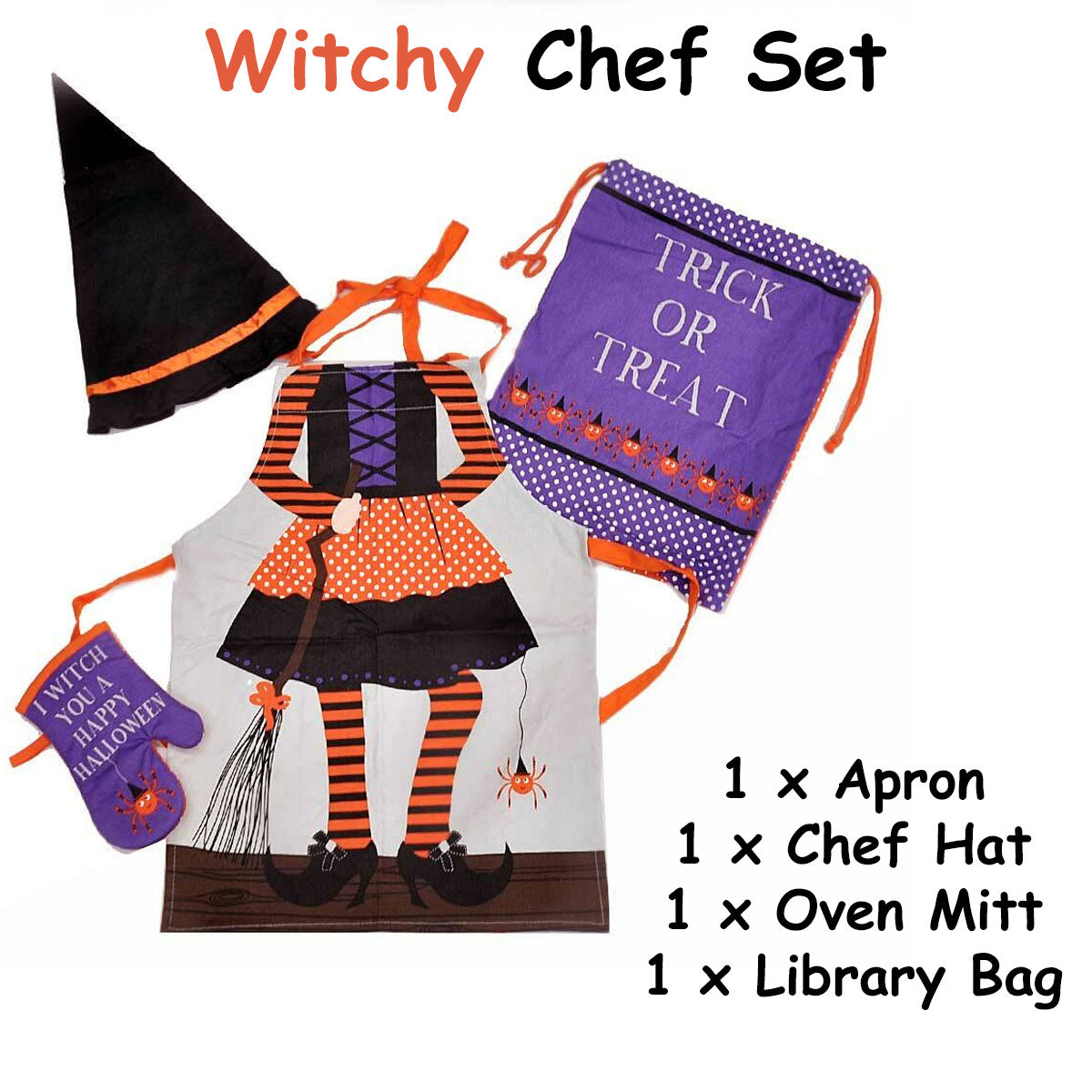 Kids Witch Halloween Set