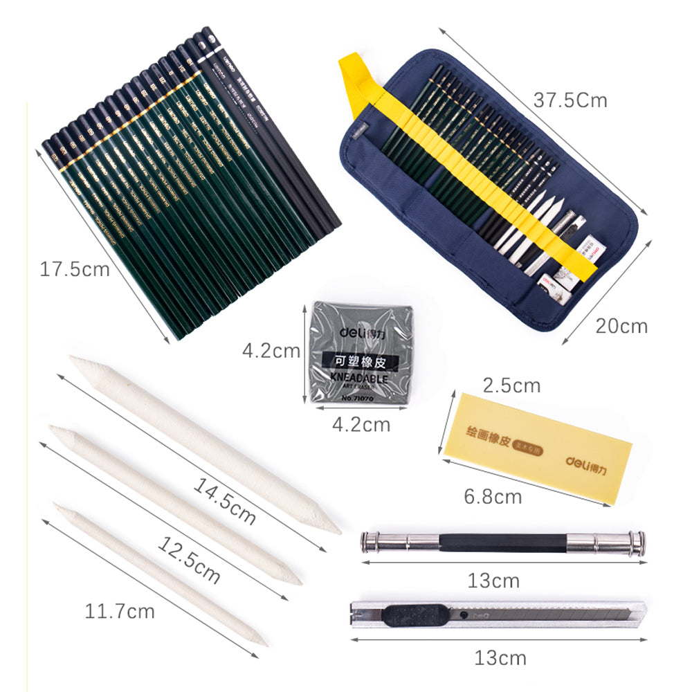 27 in 1 Sketch and Drawing Printing Pencil Set