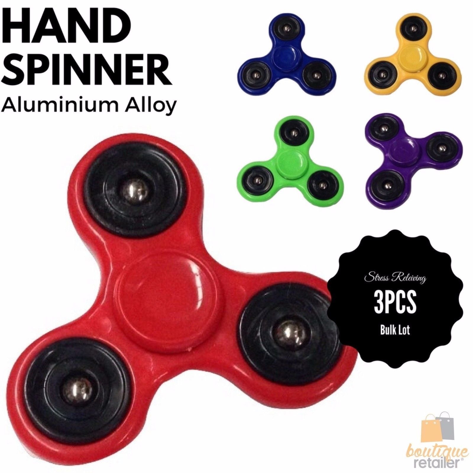 3pcs Fidget Hand Finger Spinner