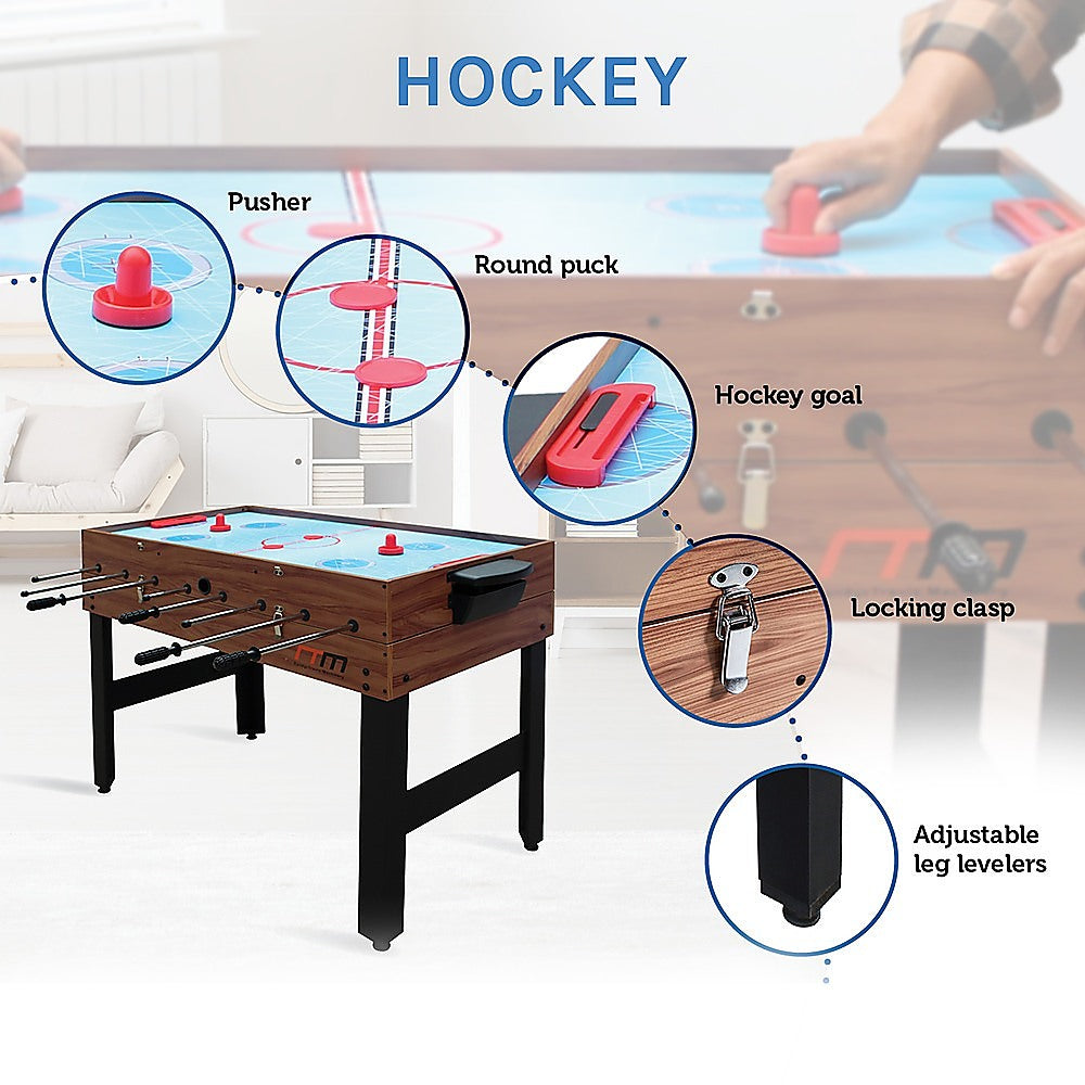 4FT 3-in-1 Games Foosball Soccer Hockey Pool Table