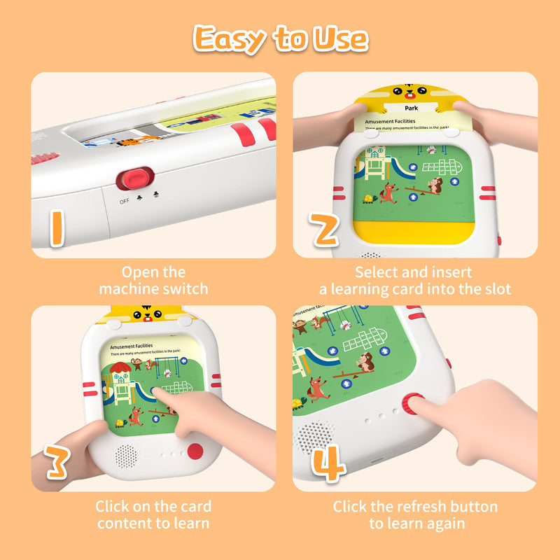 Interactive Talking Flash Cards Learning Tablet