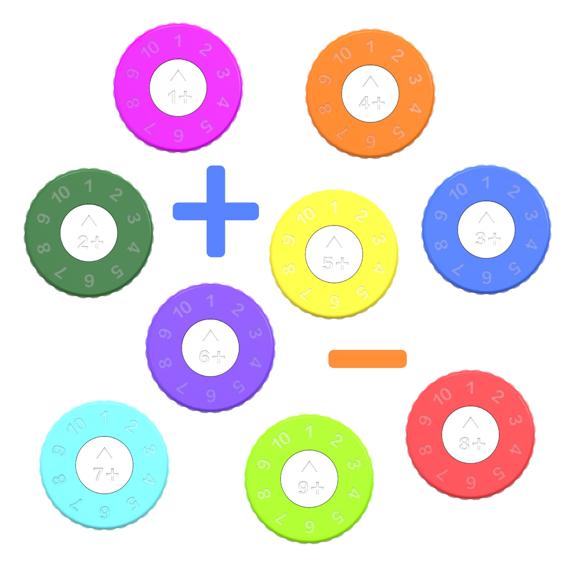 Colourful Math Learning Disc