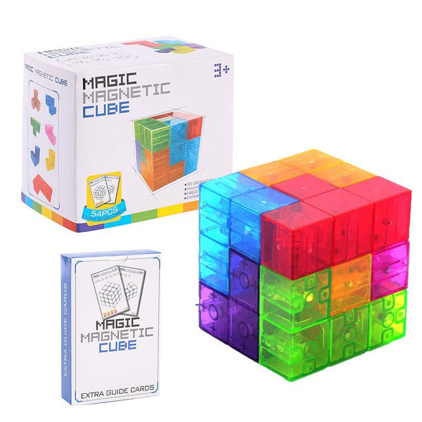 Magic Magnetic Rubik's Cube Puzzle Set