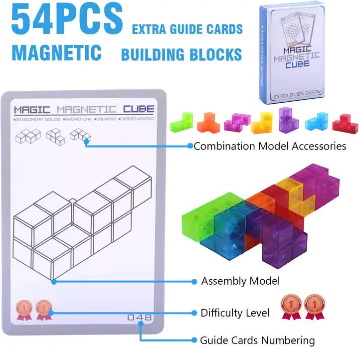 Magic Magnetic Rubik's Cube Puzzle Set