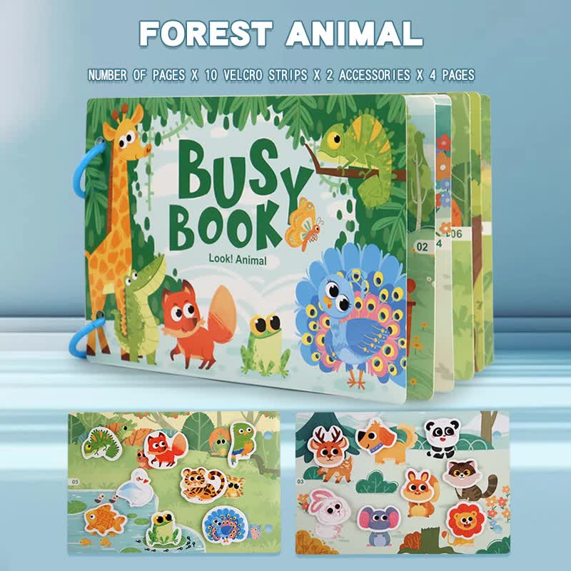 5 Themed Educational Activity Busy Books