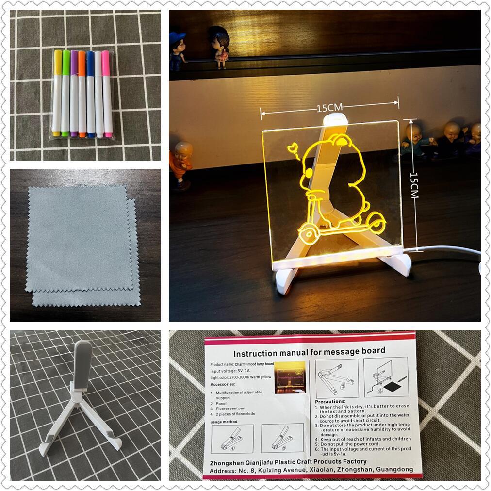 DIY Erasable Children's LED Drawing Board