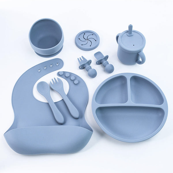 8-Piece Silicone Children's Tableware Set