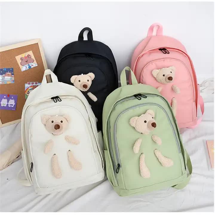 Little Bear Girls Backpack Set