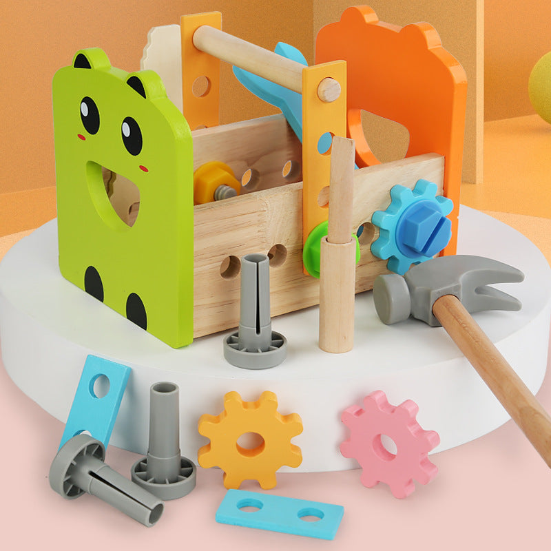 Wooden Tool Box Set for Kids