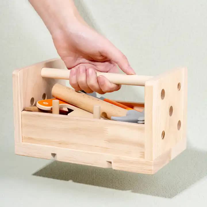 Wooden Tool Box Set for Kids